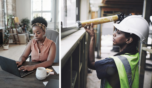 Women working